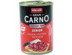 Konzervy pro psy Animonda dog konzerva Gran Carno Senior hovězí/krůtí srdce 400g, zboží skladem