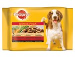 PEDIGREE kapsa 4ks ADULT Kuřecí/zelenina, Hovězí/zelenina, zboží skladem