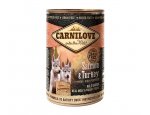 Konzervy pro psy CARNILOVE konz. PUPPY SALMON/turkey 400g, zboží skladem