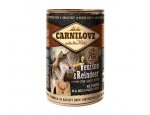 Konzervy pro psy CARNILOVE konz. ADULT VENISON/reindeer 400g, zboží skladem