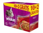 WHISKAS kapsa KLASICKÝ výběr/ mrkev ve šťávě 12x100g, zboží skladem