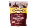 Granule pro kočky CARNILOVE cat FRESH ADULT CHICKEN/rabbit 400g, zboží skladem
