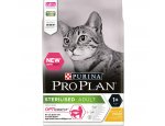Granule pro kočky PROPLAN cat STERILISED chicken 3kg, zboží skladem