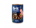 Konzervy pro psy BRIT dog Premium by Nature PORK with TRACHEA 400g, zboží skladem