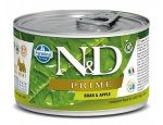 Konzervy pro psy N&D dog PRIME konz. ADULT MINI boar/apple 140g, zboží skladem