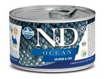 Konzervy pro psy N&D dog OCEAN konz. ADULT MINI salmon/codfish 140g, zboží skladem