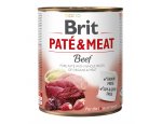 Konzervy pro psy BRIT konzerva PATE and MEAT 800g KRŮTA, zboží skladem