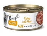 BRIT CARE cat konz. ADULT TURKEY paté/ham 70g, zboží skladem